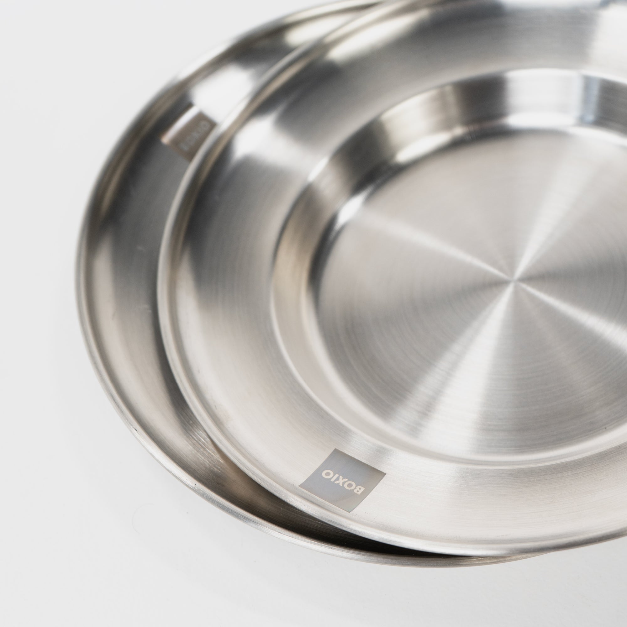 BOXIO PLATE I Set of 4 stainless steel plates