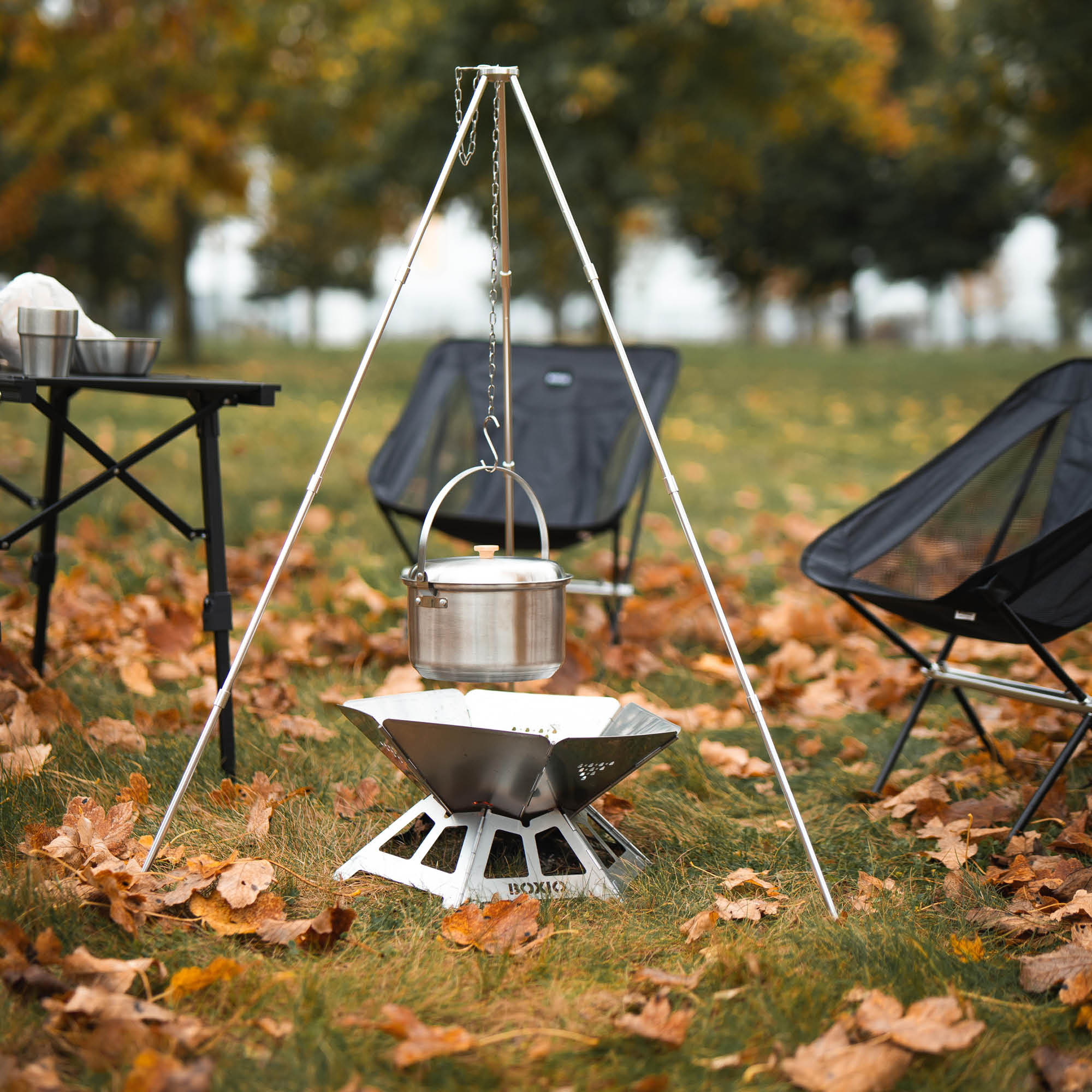 BOXIO TRIPOD | Tripod for Campfire