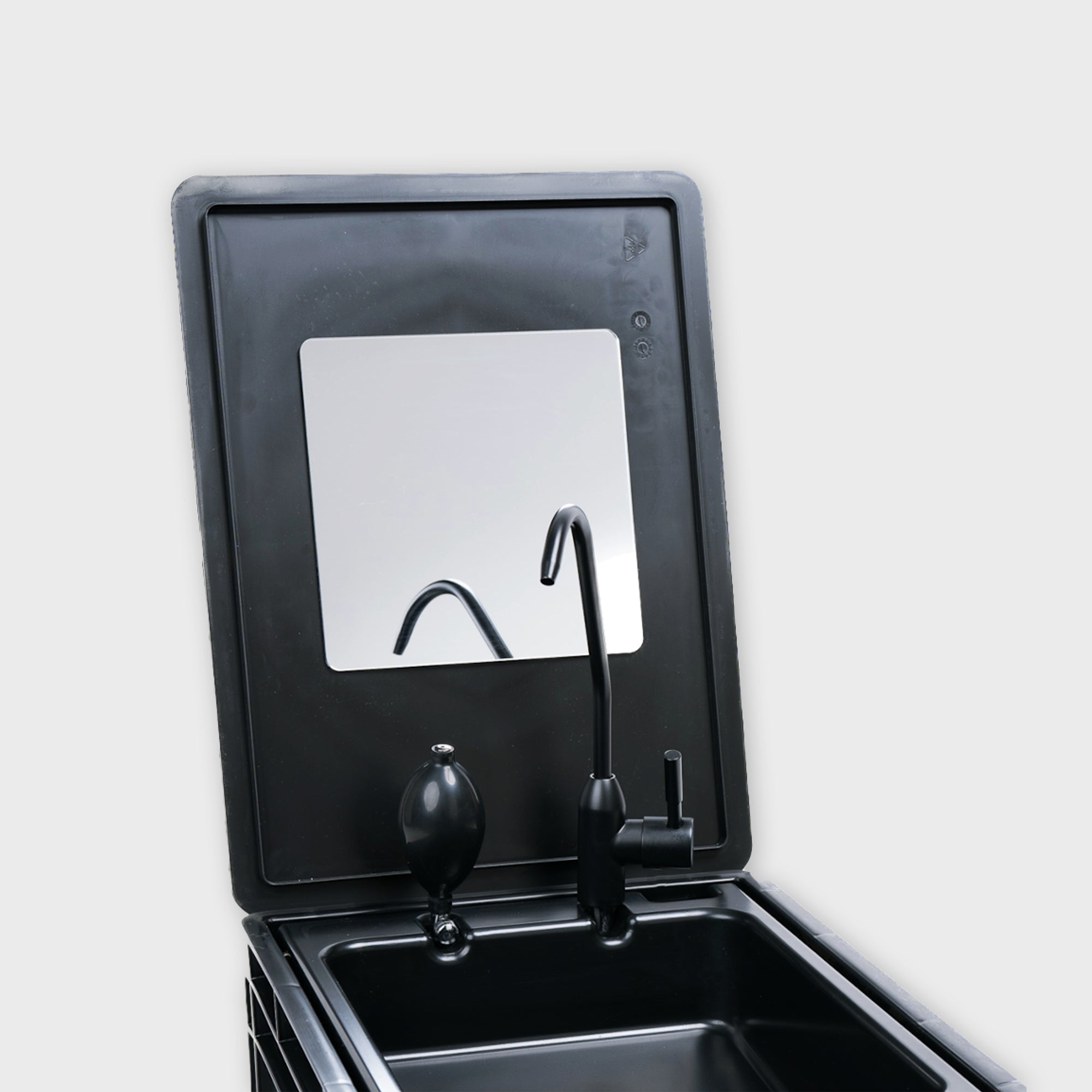 mirror for portable sink