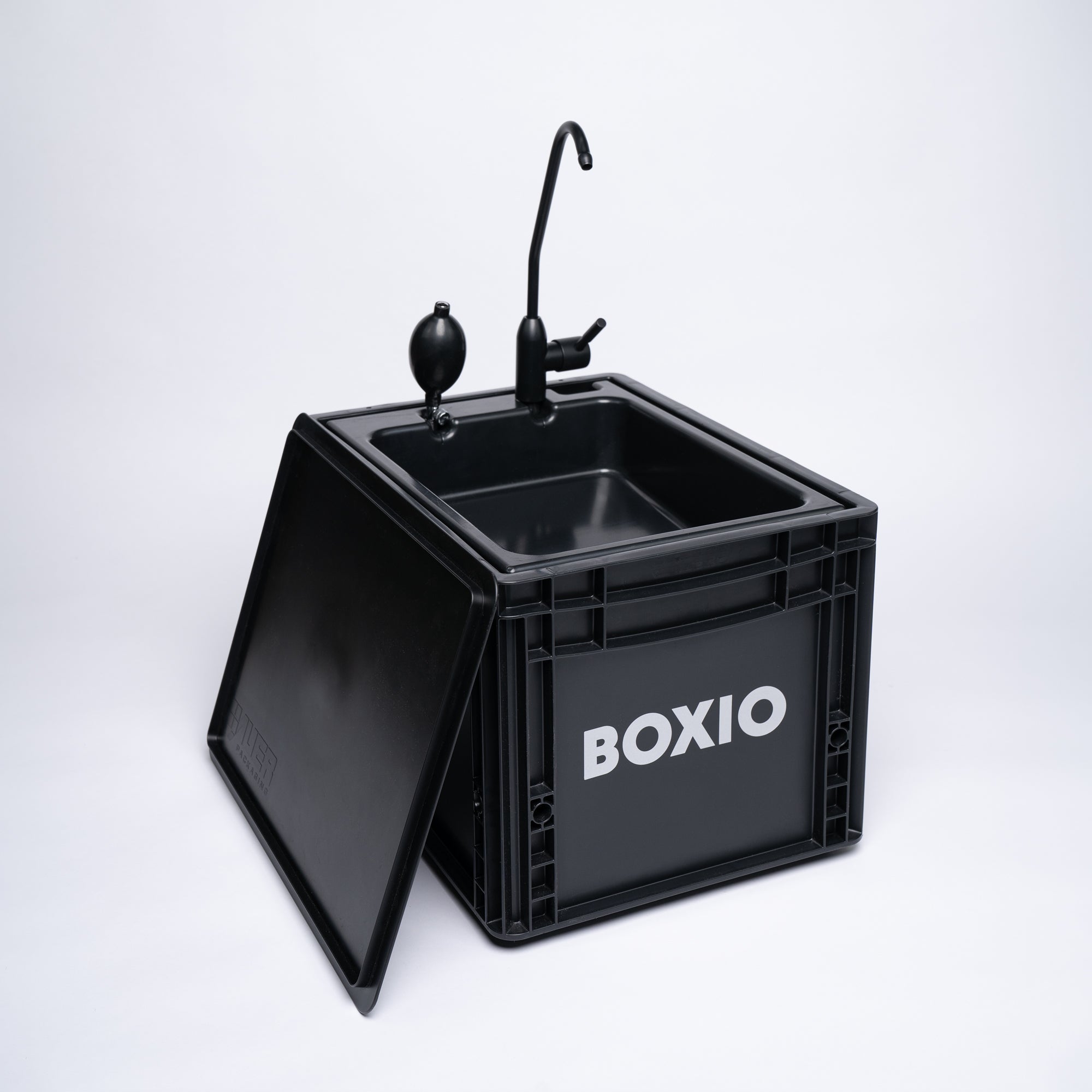 BOXIO - Wash: Portable Sink - Convenient Camping Sink Solution! Compact with Unique Design, Separate Canister, Lightweight Mobile Sink for Garden