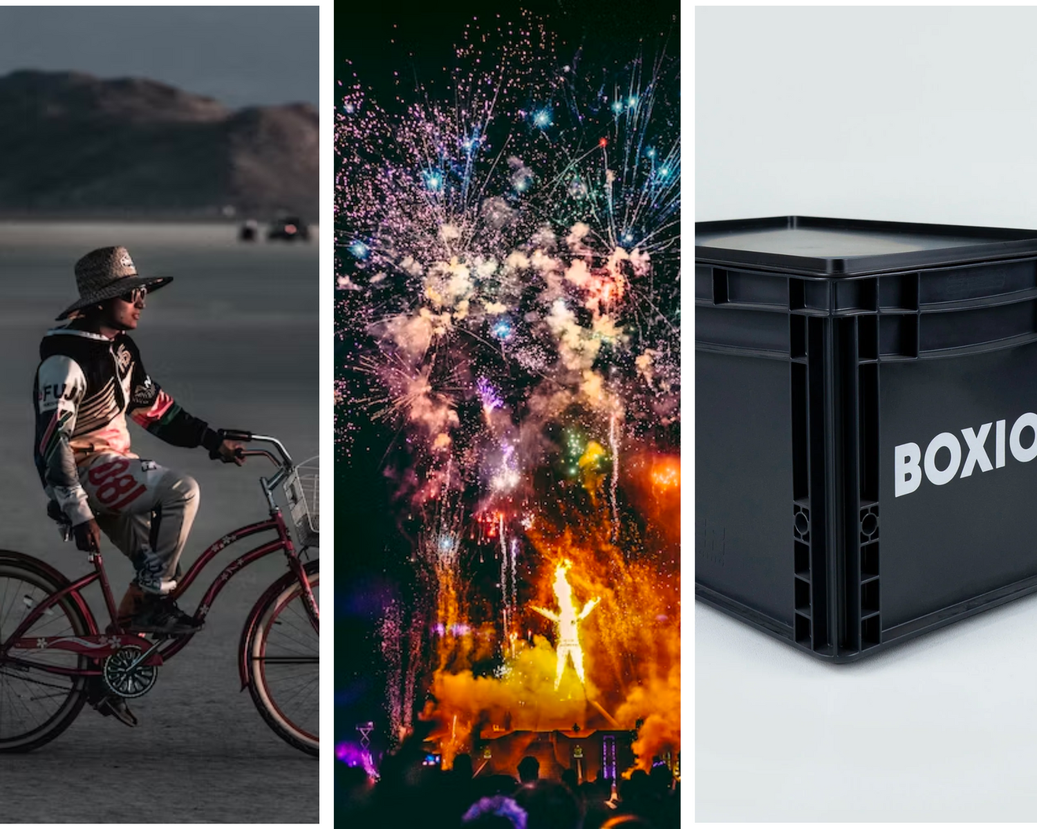 Creating the Ultimate Burning Man Campsite with Boxio's Lightweight and Stackable Boxes