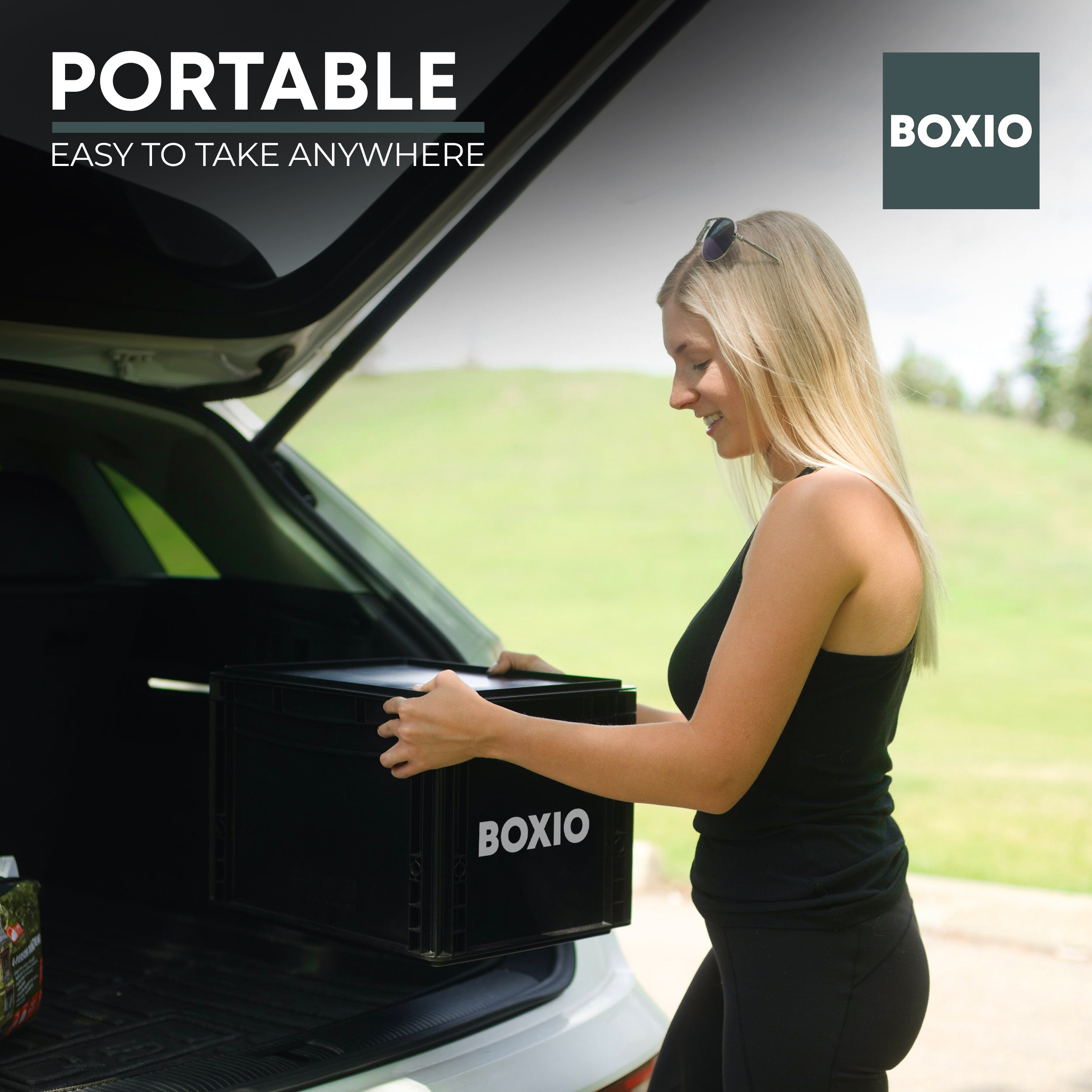 BOXIO Portable Toilet - Convenient Camping toilet! Compact, Safe, and Personal Composting Toilet with Convenient Disposal for Camping, RVing