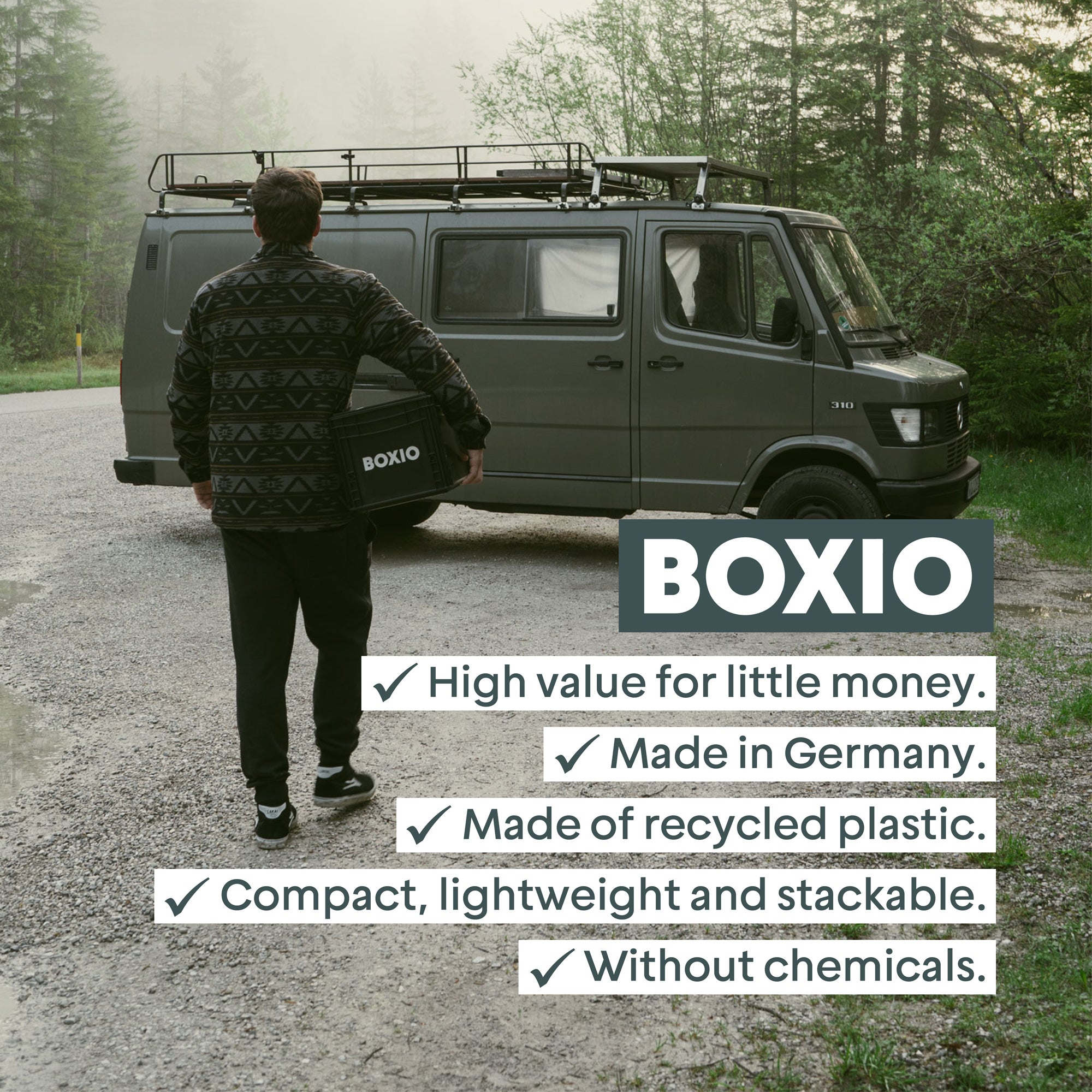 BOXIO Portable Toilet - Convenient Camping toilet! Compact, Safe, and Personal Composting Toilet with Convenient Disposal for Camping, RVing