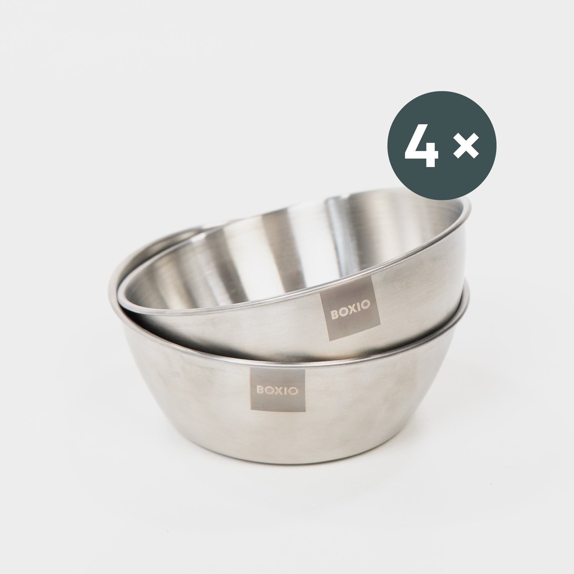 BOXIO BOWL I Stackable stainless steel bowls (set of 4)