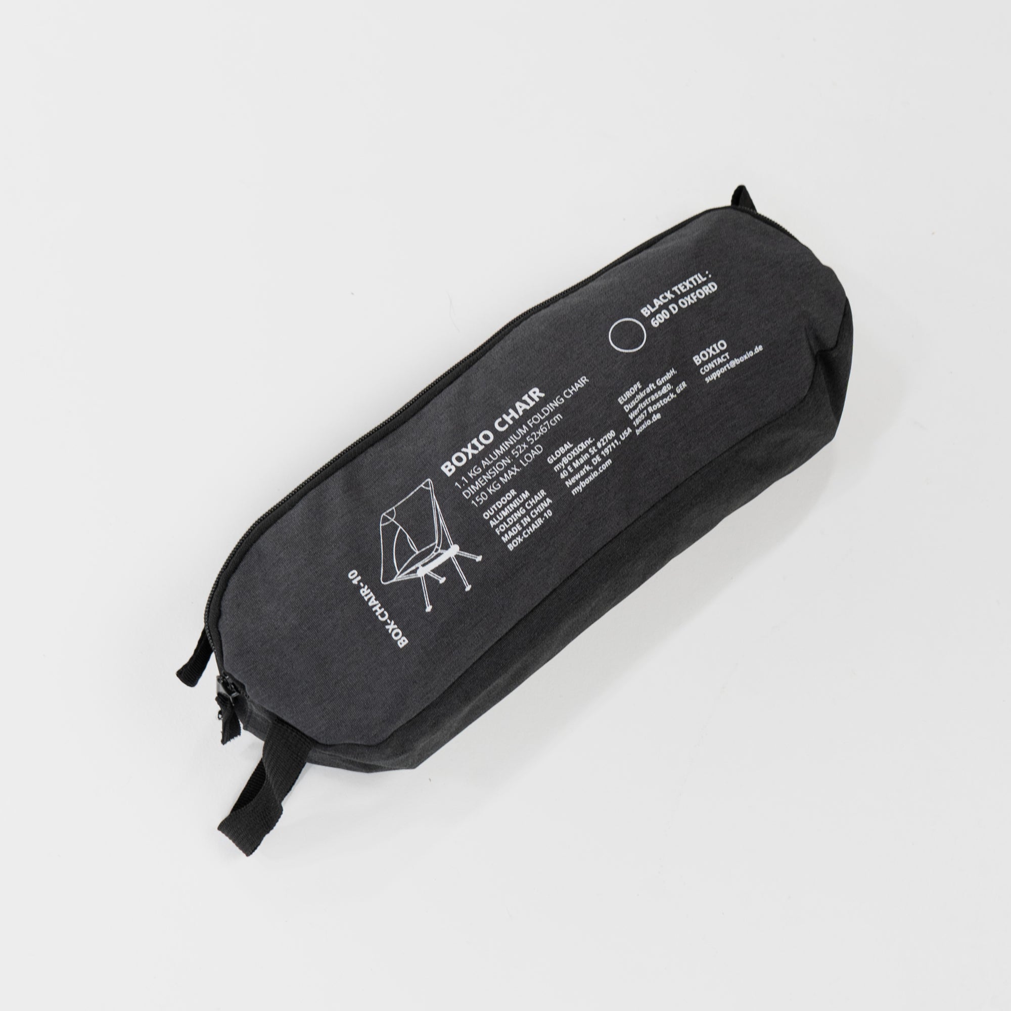 BOXIO CHAIR Set of 4 I set of camping chairs with box