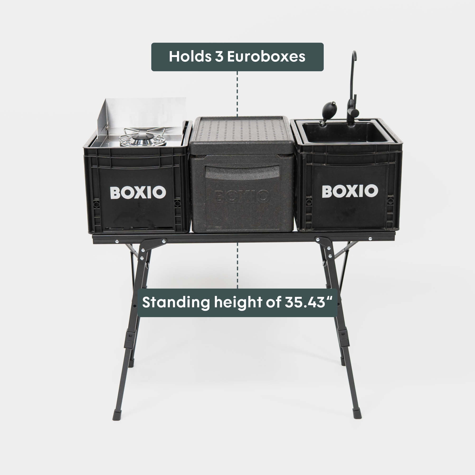 BOXIO KITCHEN PLUS I Cocina de camping prémium
