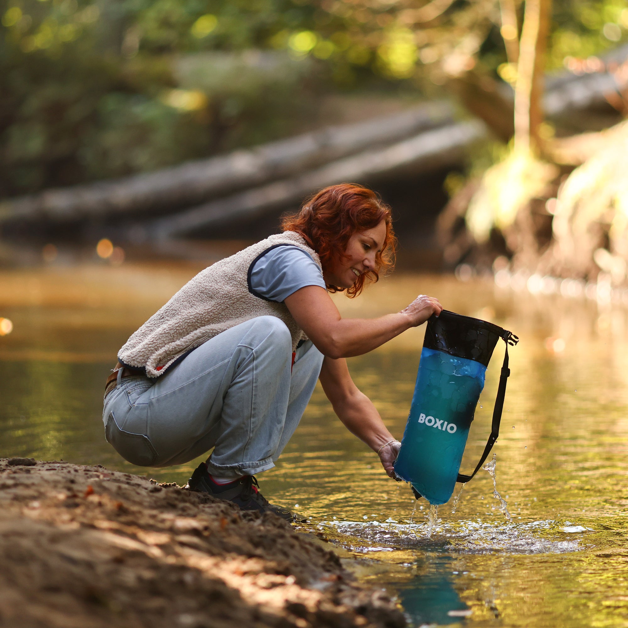 BOXIO WASH XL MAX+ I Mobile camping sink with water filter