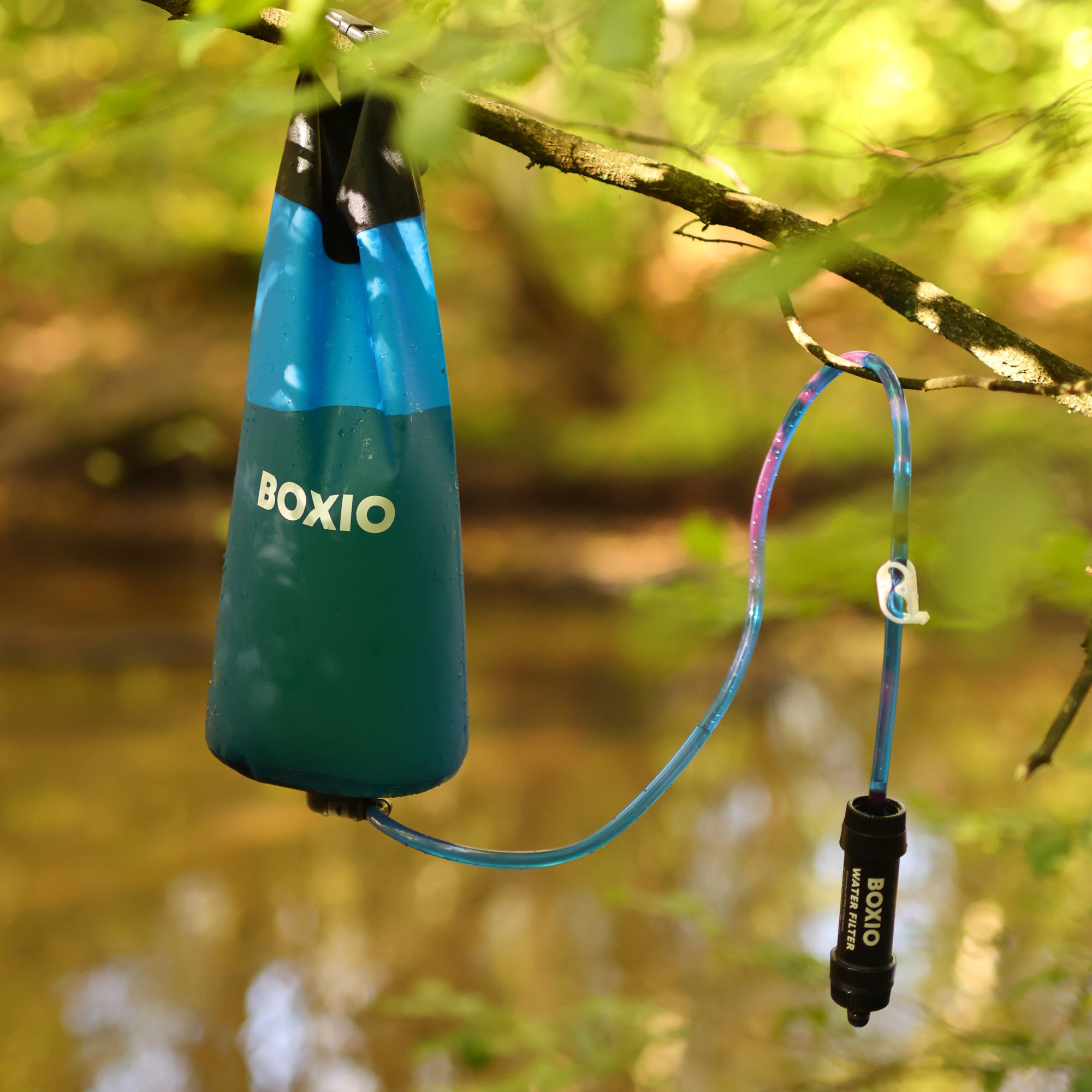 BOXIO WATER FILTER SYSTEM I Water Filter with 1.32 gal Water Bag