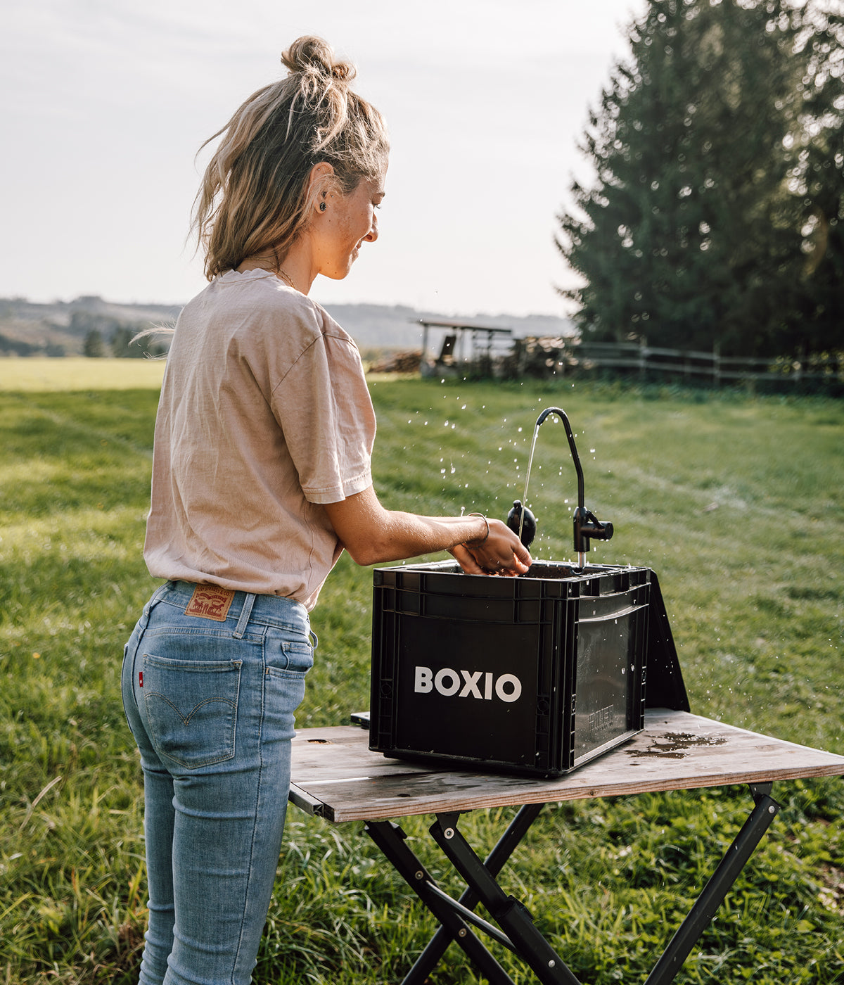 BOXIO WASH XL – Camping Sink with 7L System