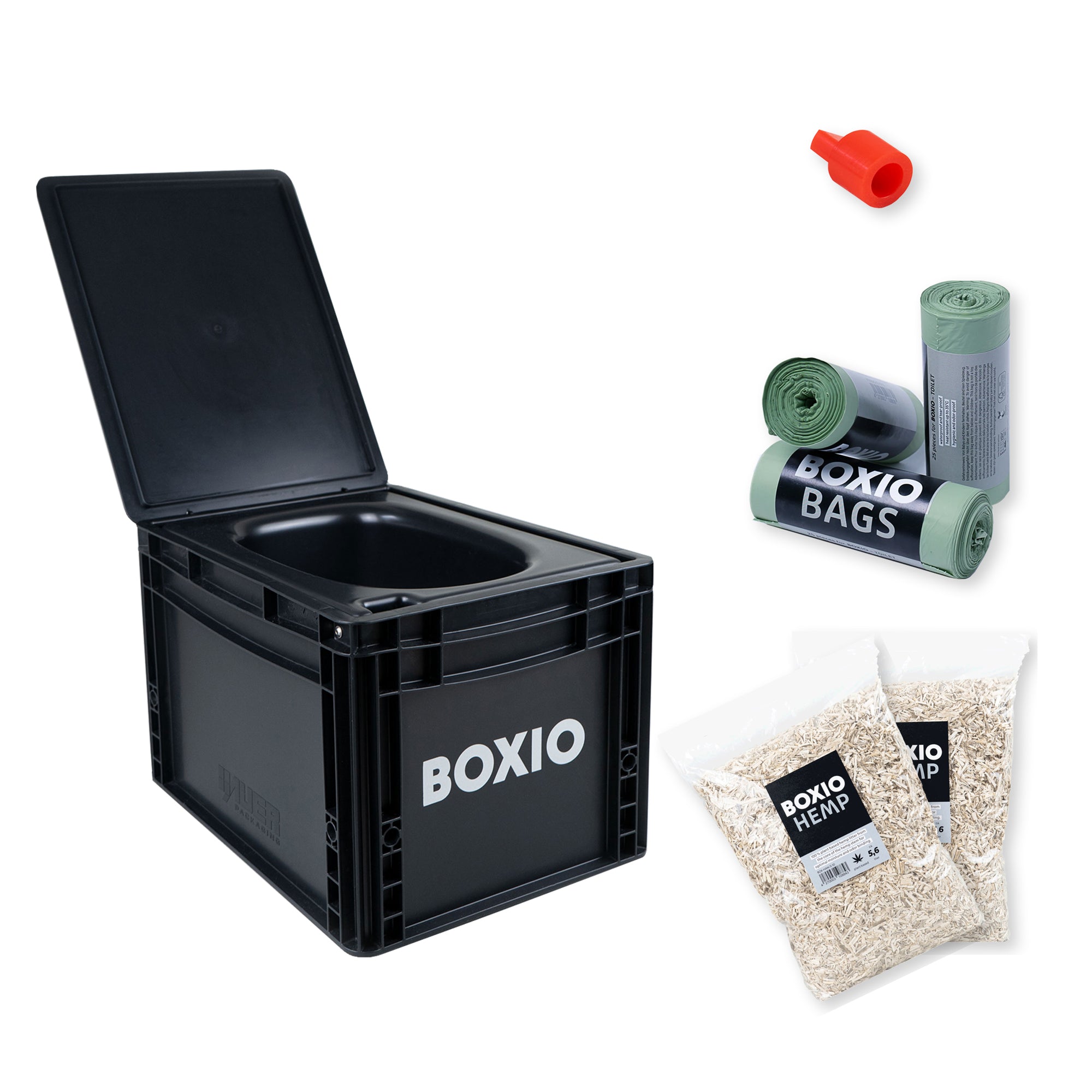 BOXIO - Kit de démarrage toilettes à compost TOILET Plus
