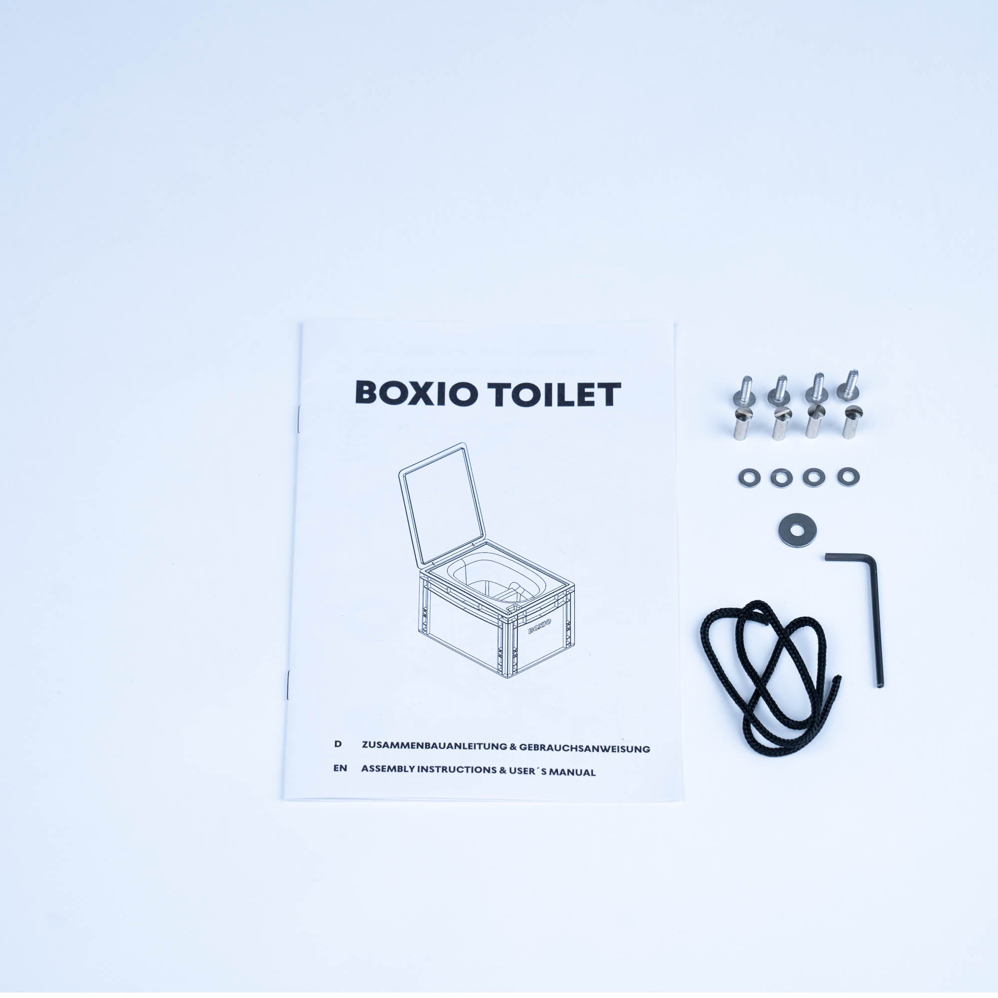 Assembly set with all screws for BOXIO - TOILET